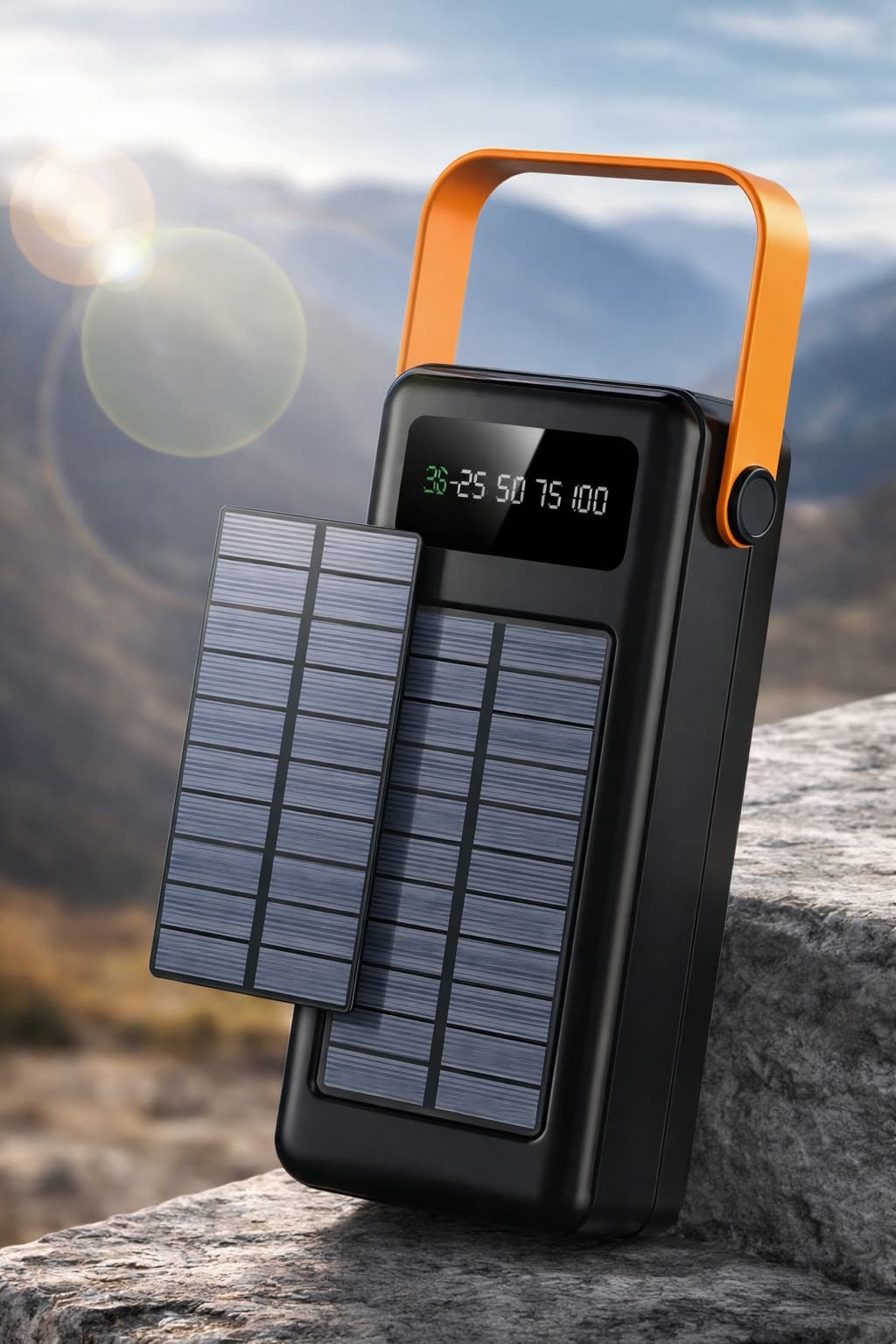 Зовнішній акумулятор / Повербанк YM-636CX 60000mAh / Power Bank SOLAR 4хUSB