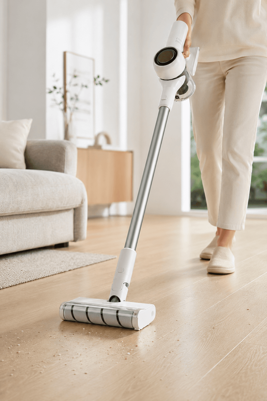 Пылесос беспроводной вертикальный Vacuum Cleaner / Вакуумный аккумуляторный пылесос 300 Вт