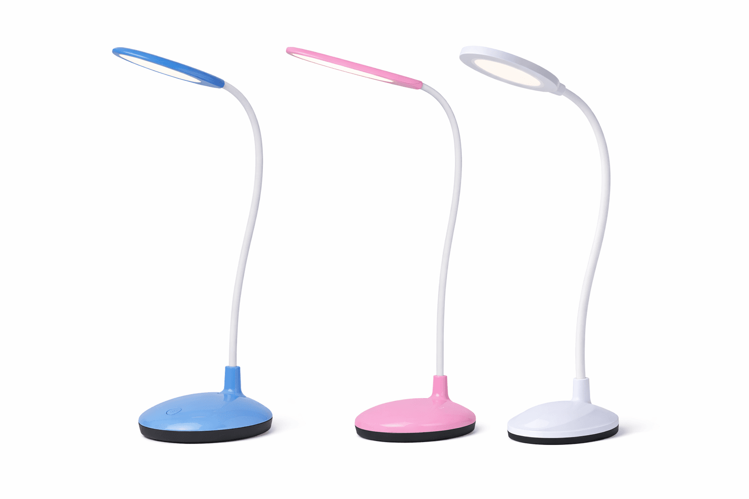 Настільна LED лампа з гнучкою ніжкою (USB/Battery, 3 режими світла)