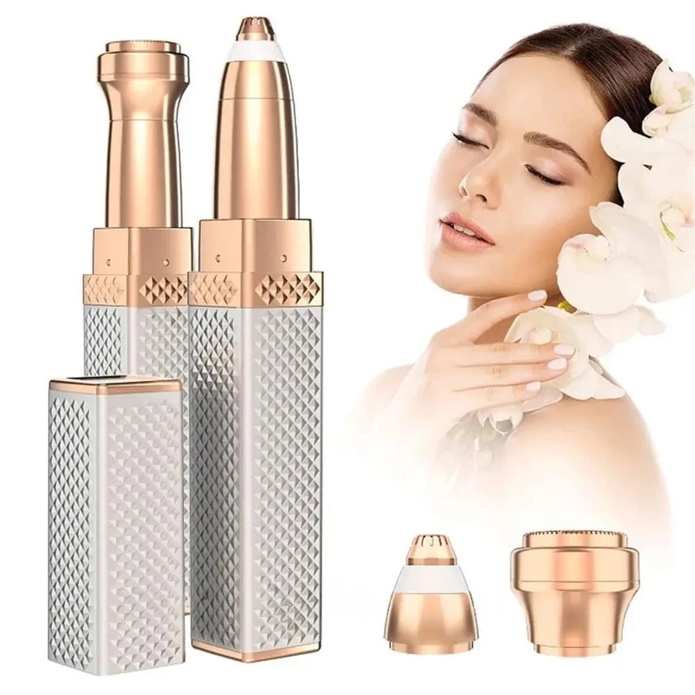 Eyebrow Trimmer 2in1, USB, Blawless MA-3 / Women's Portable Trimmer-Epilator with Attachments