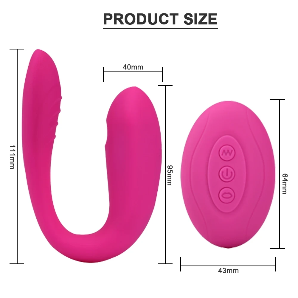 Вібратор electric sucking massager регульований подвійний рожевий з пультом ДК