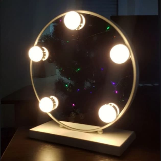 Makeup Mirror with LED Backlight Led Mirror 5 LED JX-526 White