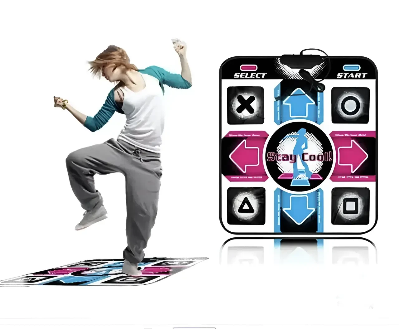 Килимок танцювальний музичний DANCE MAT PC+TV USB / Танці / Ігри / Фітнес