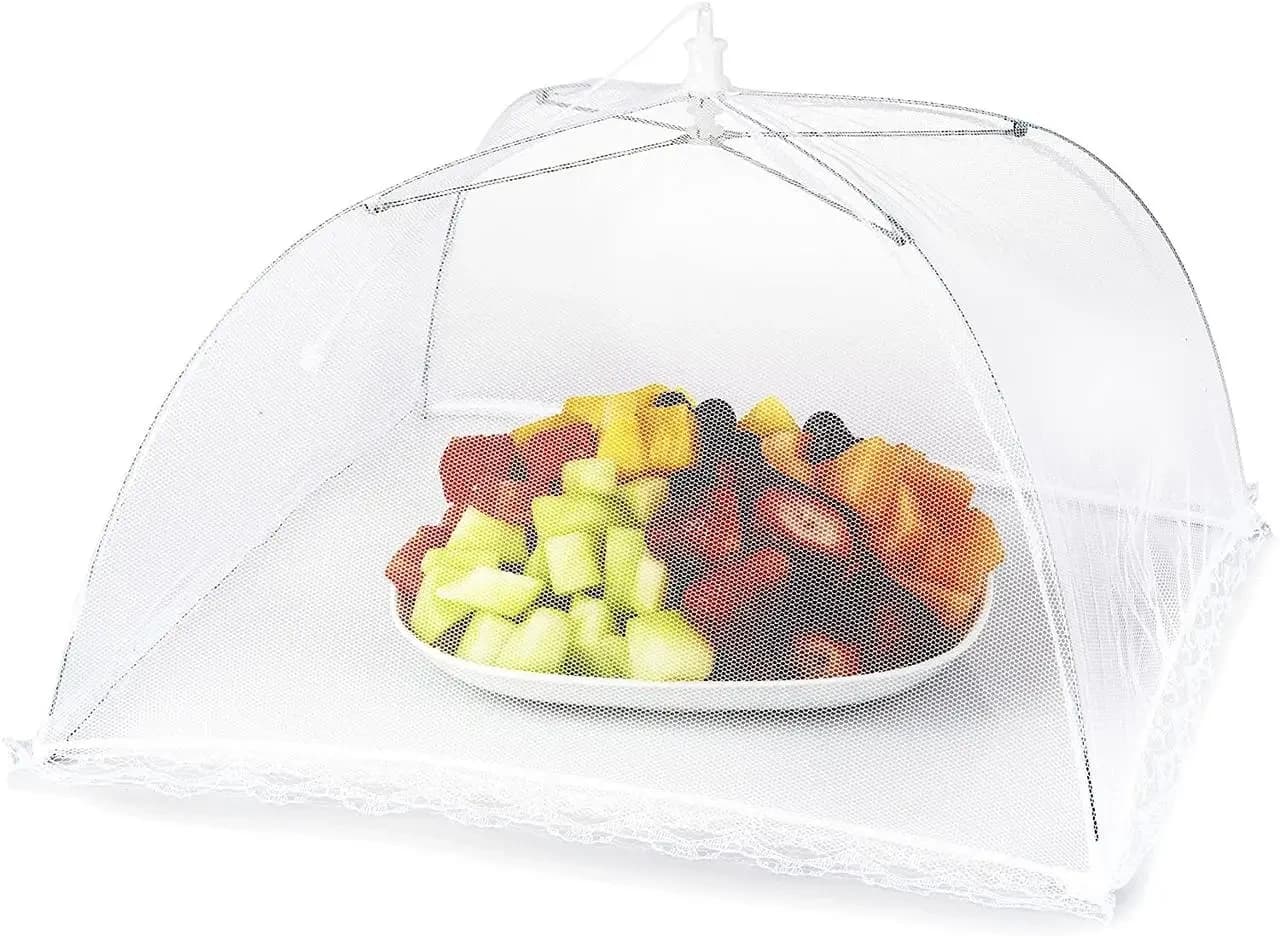 Folding Mesh Food Cover for Table to Protect Food from Flies