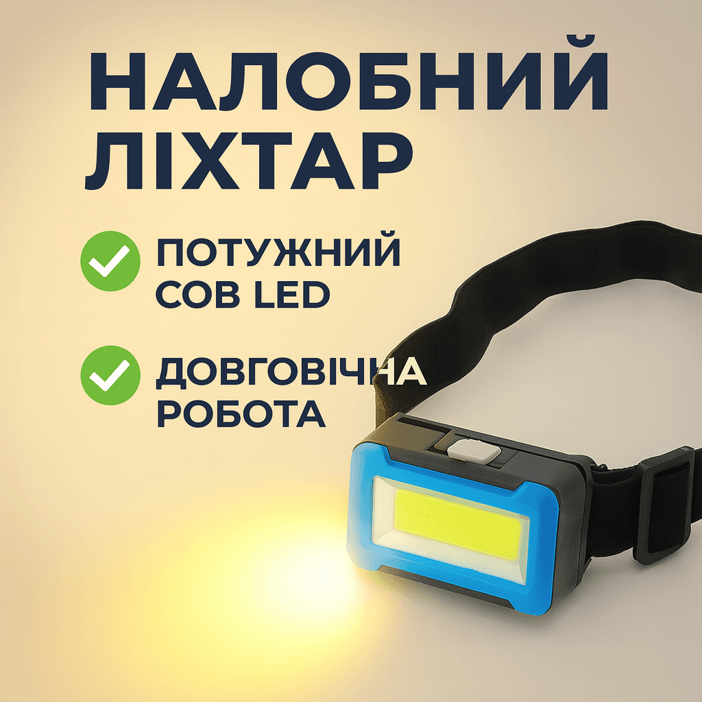 УЦЕНКА! Налобный фонарь 2068, светодиодный, регулируемый угол, лёгкий ( Нет упаковки 3387)
