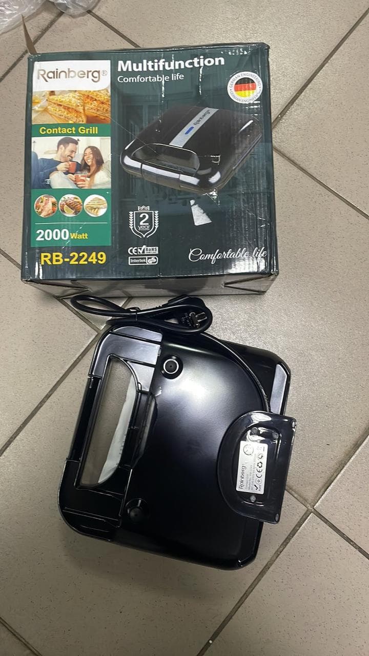 SALE! Rainberg RB-2249 contact grill, grill for shawarma, steaks 1800 W (Damaged packaging, body damage 3408)