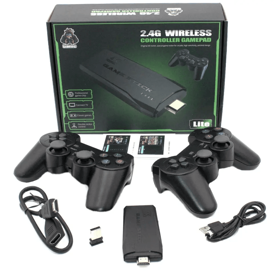 64ГБ Игровая приставка LITE GREEN HDMI 3535 игр Dendy, Sega, Аркадные игры, Game Boy, Nintendo, Atari, PlayStation 1
