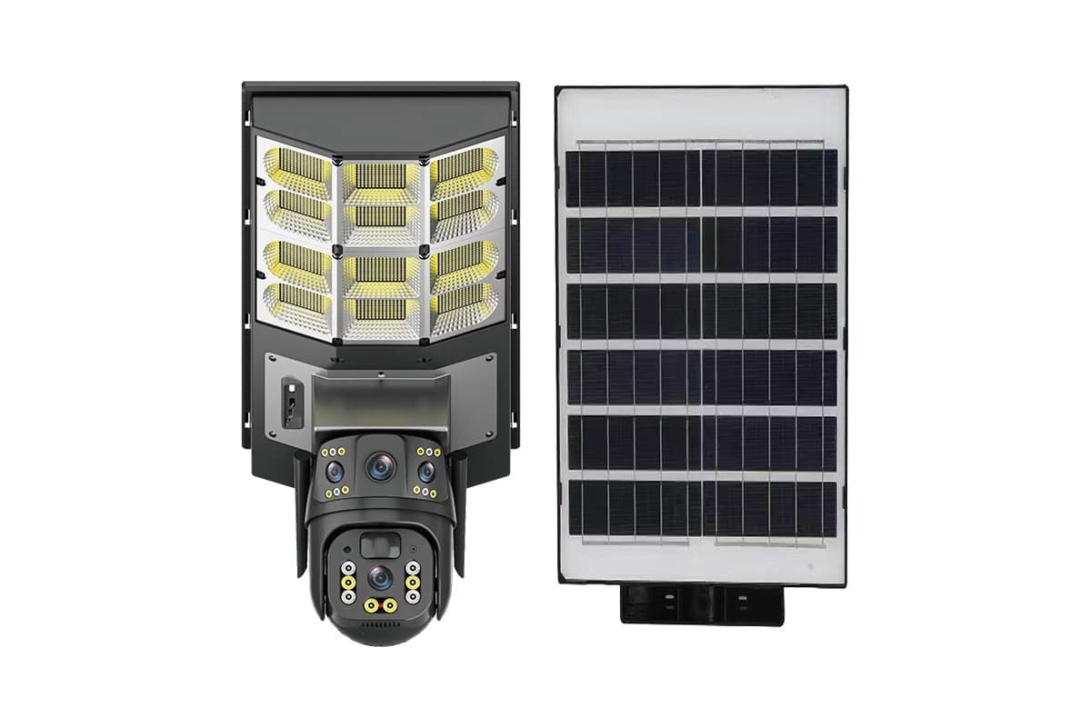 Камера відеоспостереження PTZ вулична WiFi+LED лампа+сонячна панель (SPM-XA01/T19-4G)