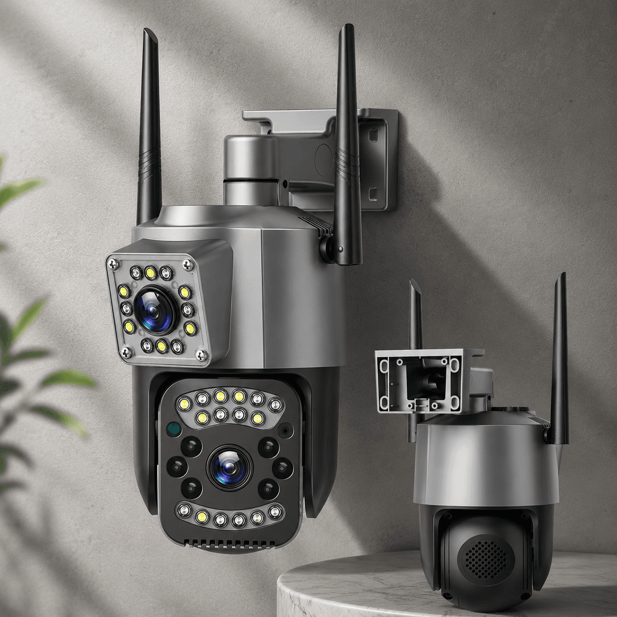 Вулична камера з двома лінзами SC03 V380pro ART 8761 підтримка 4G