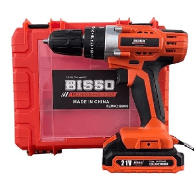 Шуруповерт аккумуляторный в чемодане BISSO B6008 21V