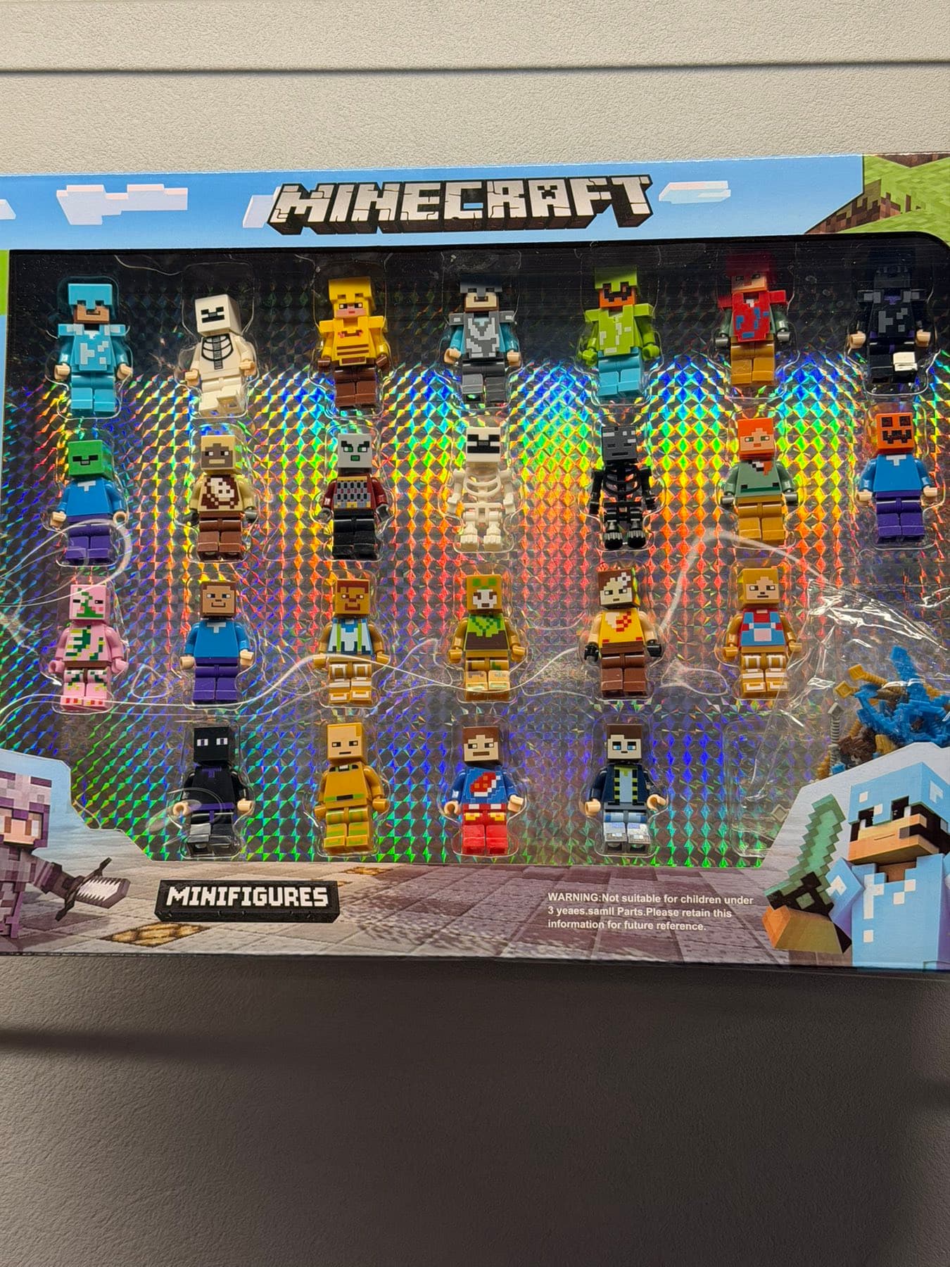 Набор минифигурок Minecraft 24 шт с оружием – подарок для фанатов игры Майнкрафт