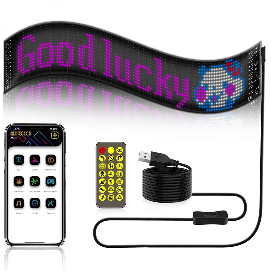Гибкий экран LED Matrix Panel APP wifi rgb 192mm* 1330mm(16Х144) art-0569