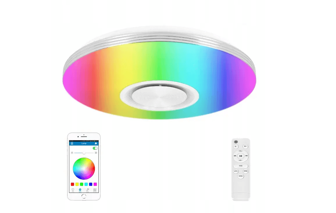 33см светодиодный RGB потолочный светильник bluetooth + пульт дистанционного управления