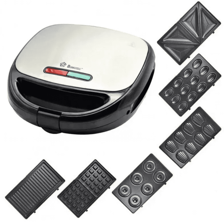 Бутербродниця мультимейкер гриль 6 в 1 Domotec MS 7706 1000 вт