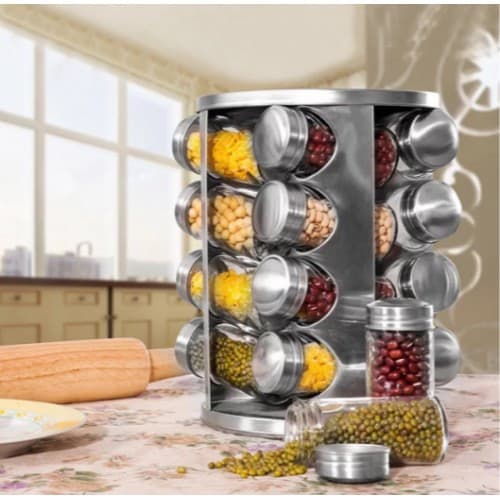 Карусель для специй Spice carousel 16 отсеков. Контейнеры для специй