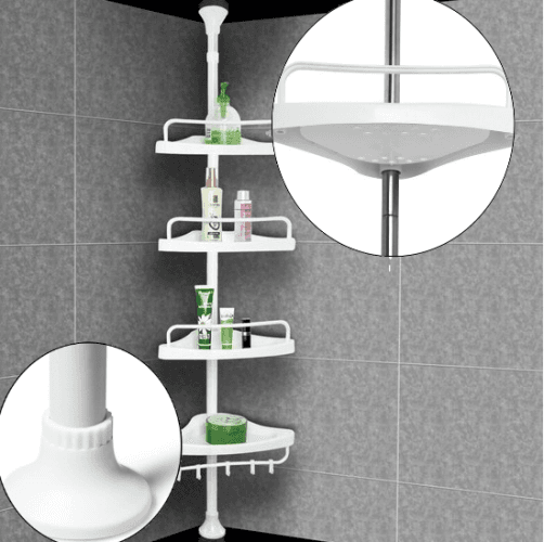 Кутова полиця для ванної кімнати Multi Corner Shelf, металева
