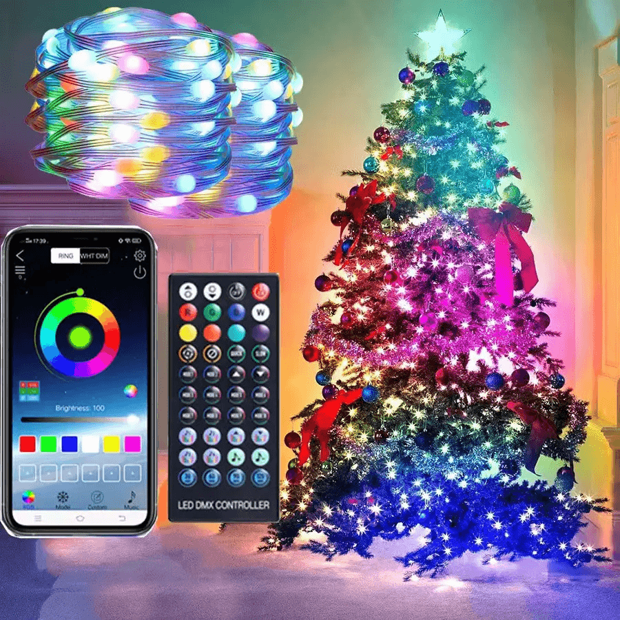 Вуличні вогні 3*10м Smart Bluetooth App Control Світлодіодна LED гірлянда