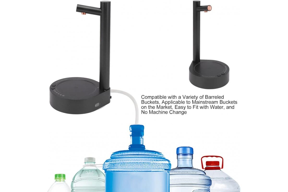 Электронный настольный умный диспенсер/насос для воды с USB зарядки WATER DISPENSER черный