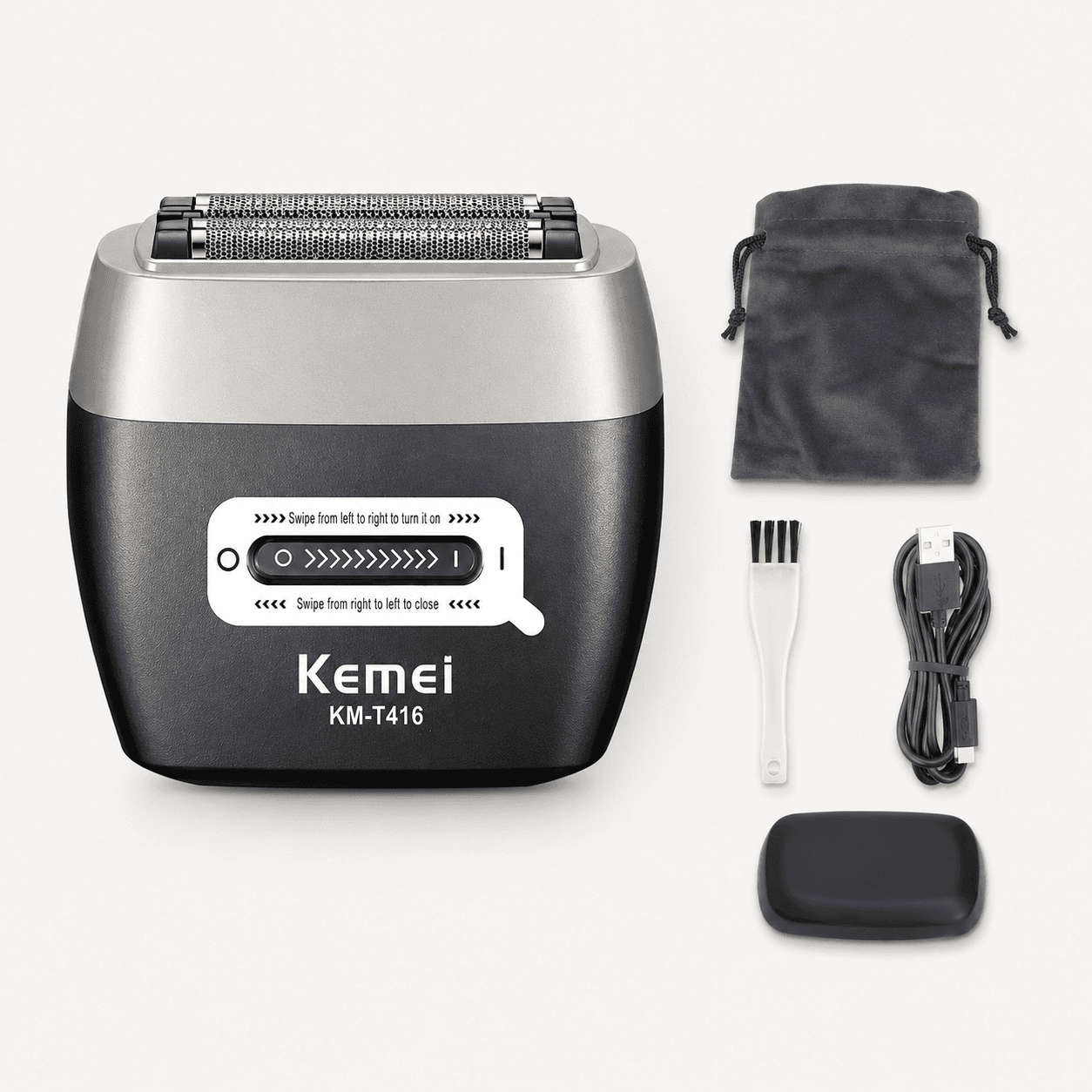 Электробритва Km-t416 13000 об/мин / Аккумуляторный шейвер KEMEI 1600 мАч