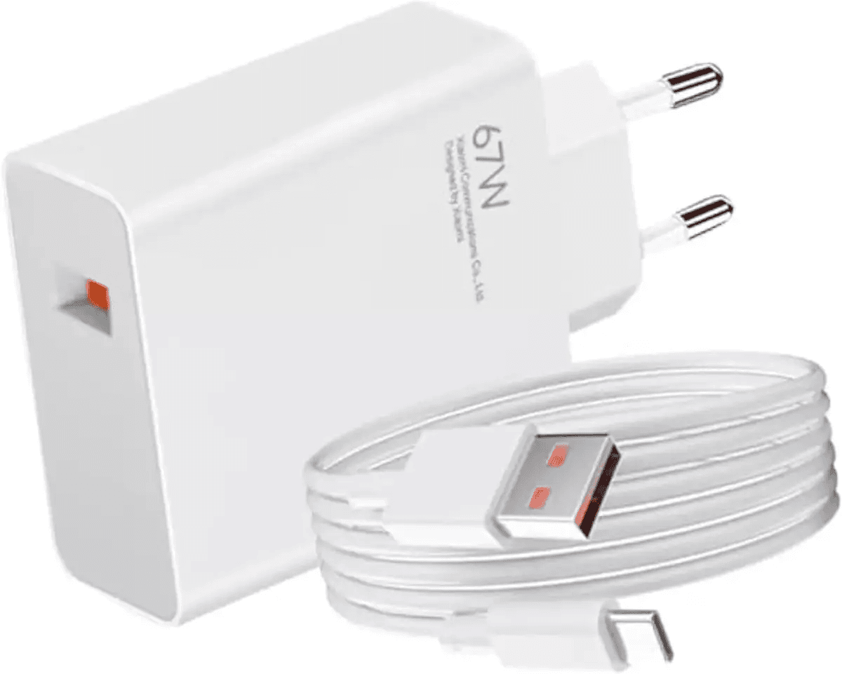 Адаптер USB с кабелем USB-TYPE C 67W / Комплект зарядки для телефона USB + Type-C