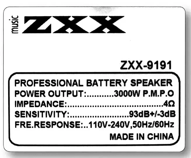 Bluetooth Колонка ZXX-9191, аккумуляторная, акустическая система