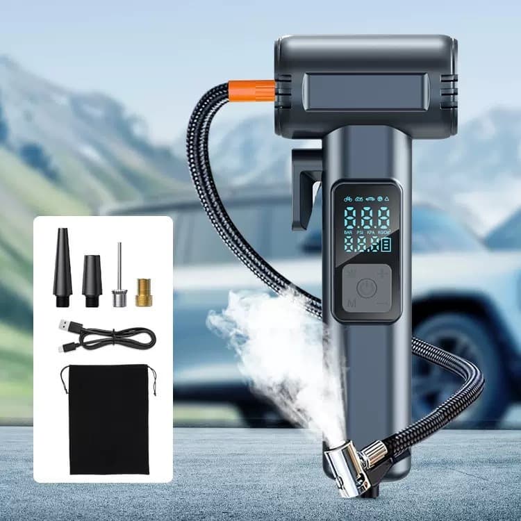 Автомобильный компрессор перезаряжаемый 150PSI 12V с Powerbank SW-201B