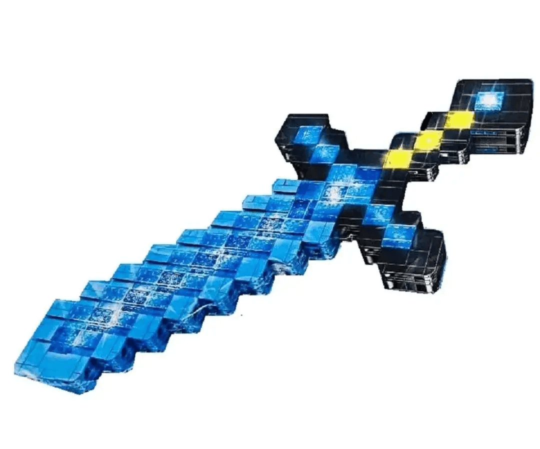Дитячий конструктор Minecraft MyWorld діамантовий меч Майнкрафт з підсвічуванням 1441 деталь конструктор