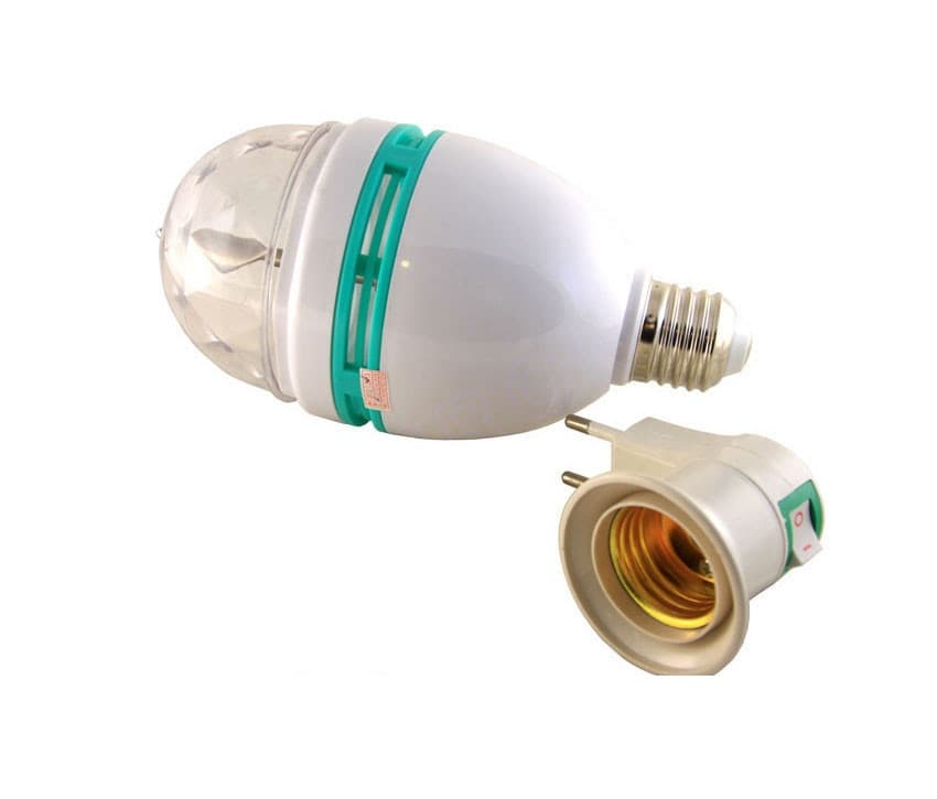 СВІТОДІОДНА ДИСКО-ЛАМПА з патроном LED MINI PARTY
