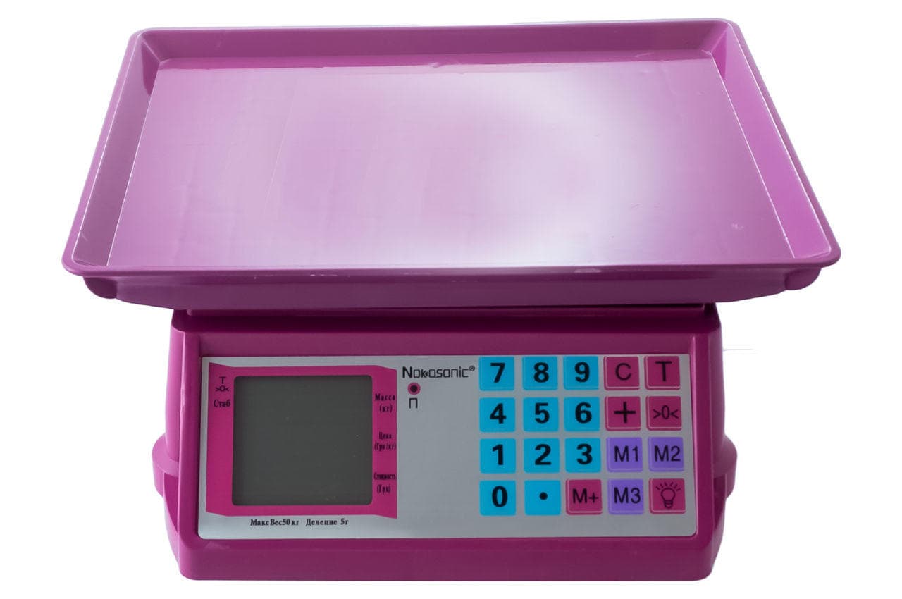 Электронные торговые весы со счетчиком цены на 50 кг NK 4017 Nokasonic мини с 4 вт(NK-4017)