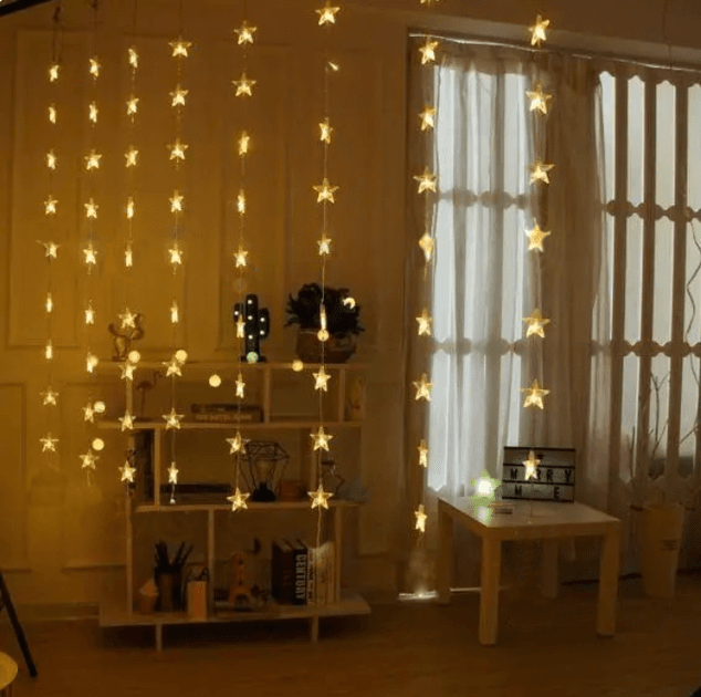 Гирлянда штора звездопад Curtain Lights Shooting Star 60 LED 3х3м White