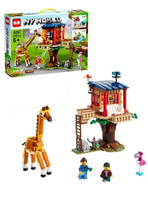 Конструктор Майнкрафт Зоопарк MY WORLD 6067, 438 деталей
