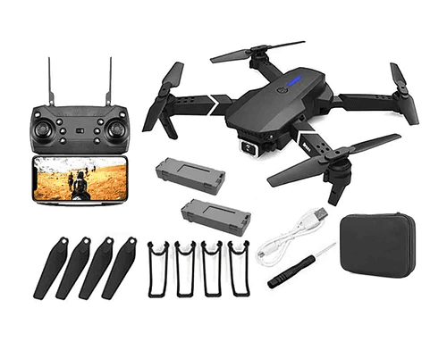 Квадрокоптер (мини-дрон) S89 Pro Black (камера HD 4К 1080P, WiFi, FPV, 1 аккумулятора по 1800 mAh) c кейсом, чёрный S89 Pro with camera 4K — быстрый маневренный квадрокоптер для съемки в хорошем качес