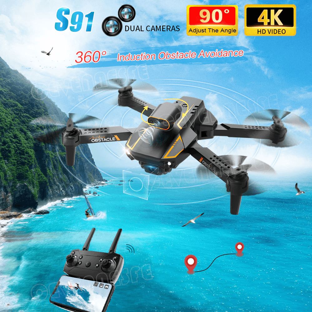 Квадрокоптер S91 с двойной камерой, FPV, Wi-Fi
