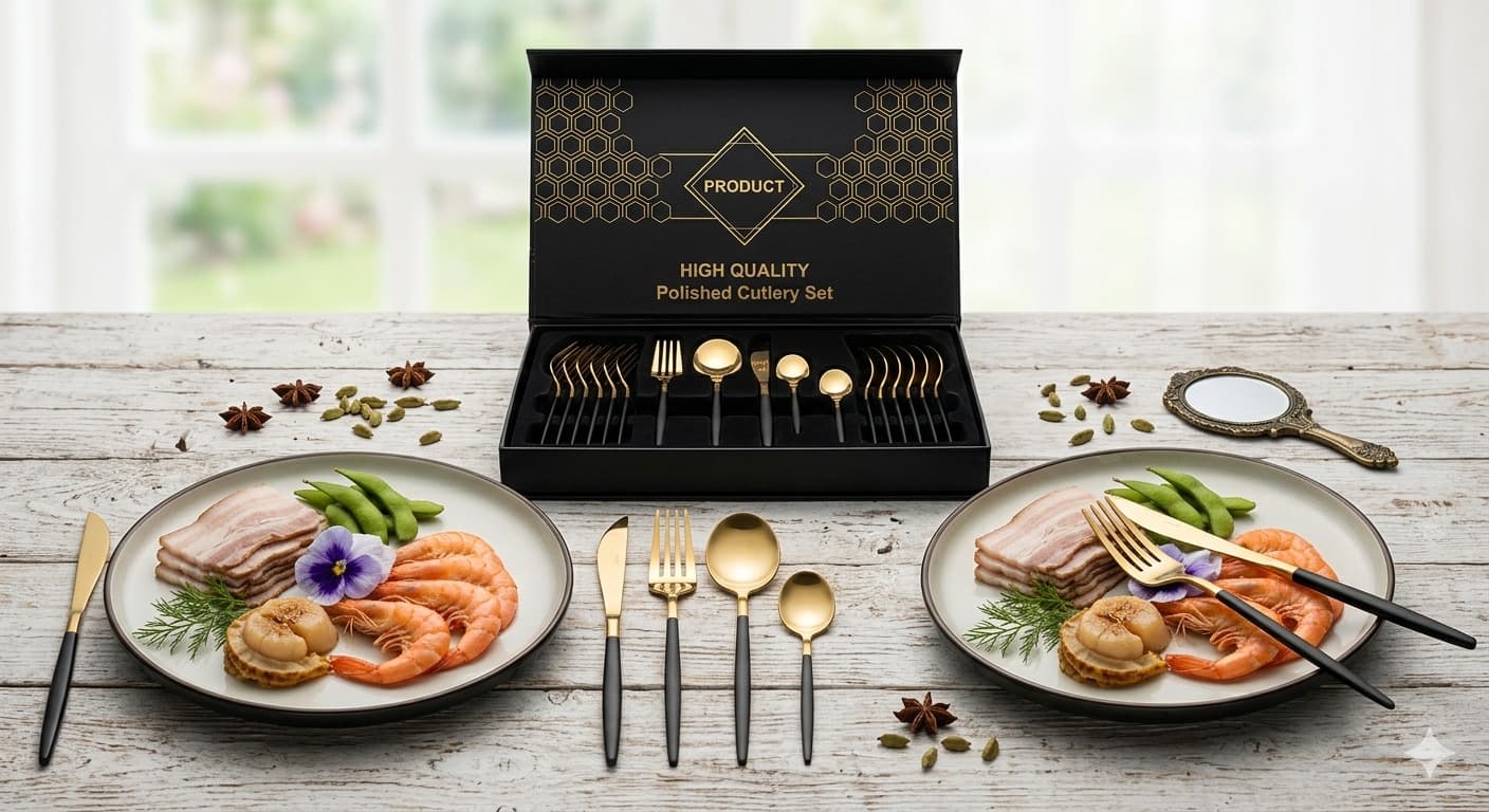 Набор столовых приборов Kitchen Ware 24 шт из нержавеющей стали на 6 персон
