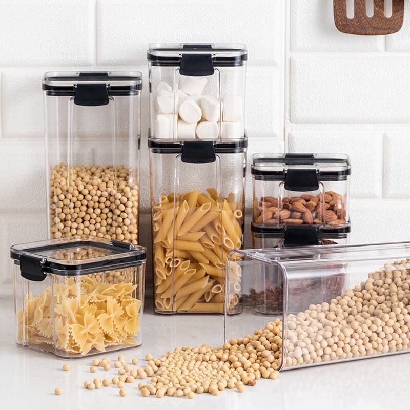 Органайзер для сыпучих Food Storage Container 6 Контейнеров | Набор пластиковых контейнеров для круп