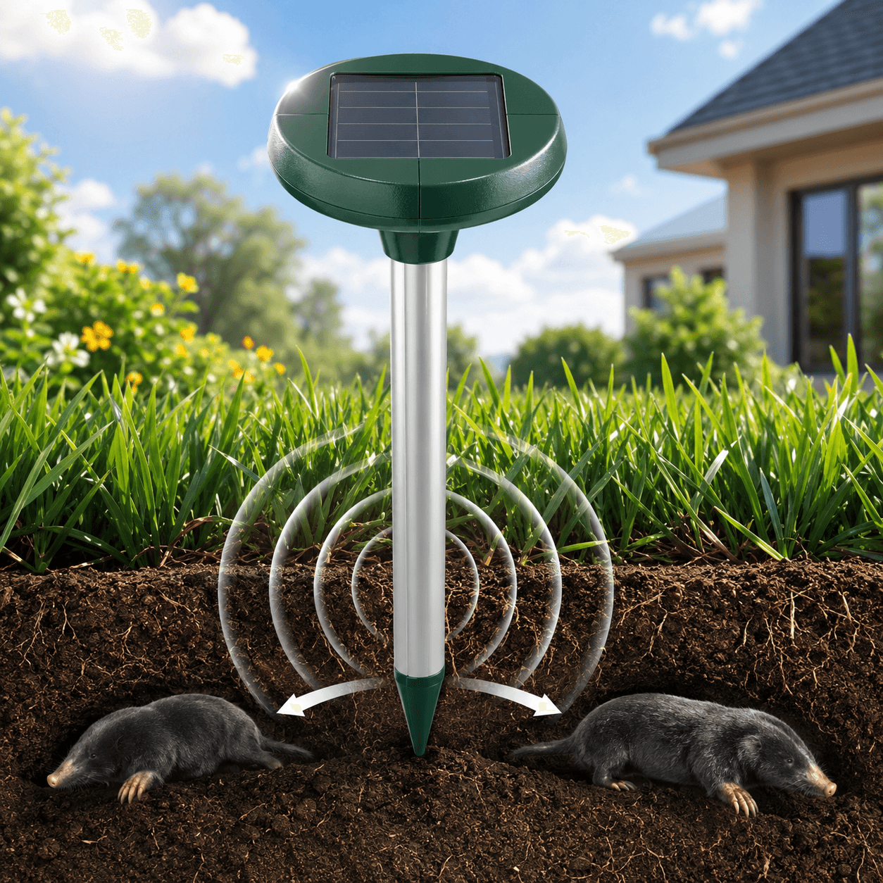 Отпугиватель кротов и насекомых Garden Solar