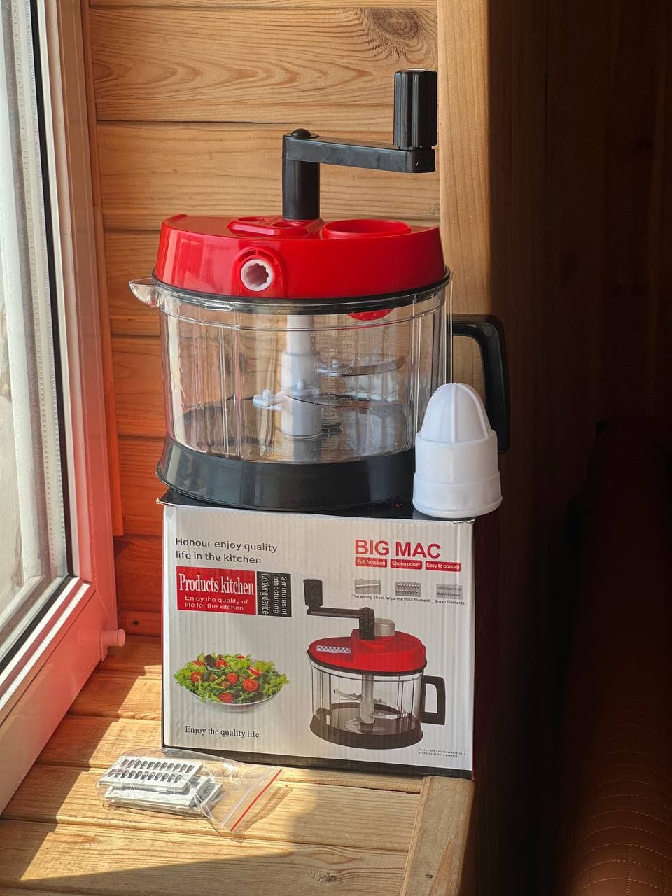 Овощерезка кухонный измельчитель BIG MAC Hand cranked vegetable slicer AND LY-974
