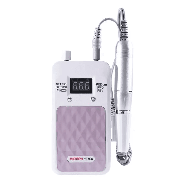 Портативный Фрезер для ногтей Nail Drill YT-928 аккумуляторный с индикатором заряда на 35 000 оборотов