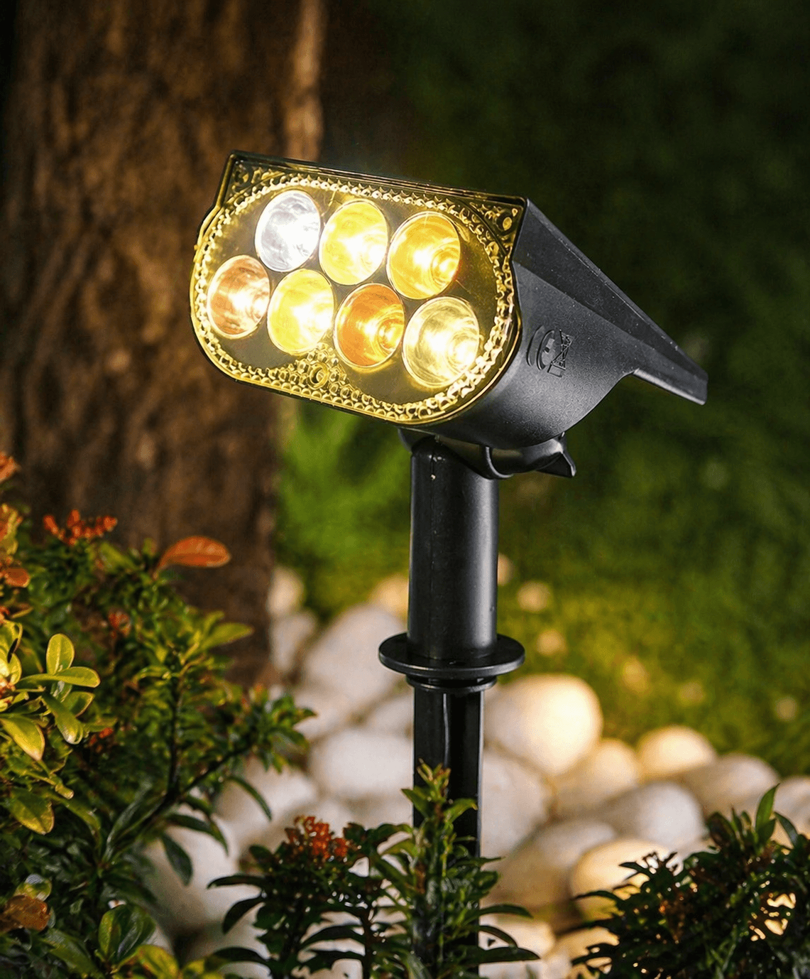 Садовый LED светильник на солнечной батарее Color Gradient Solar Spot Lawn Light
