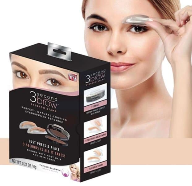 Штамп для бровей 3 Second Brow Eyebrow Stamp-Perfect Natural-Looking Eye Original пудра для бровей