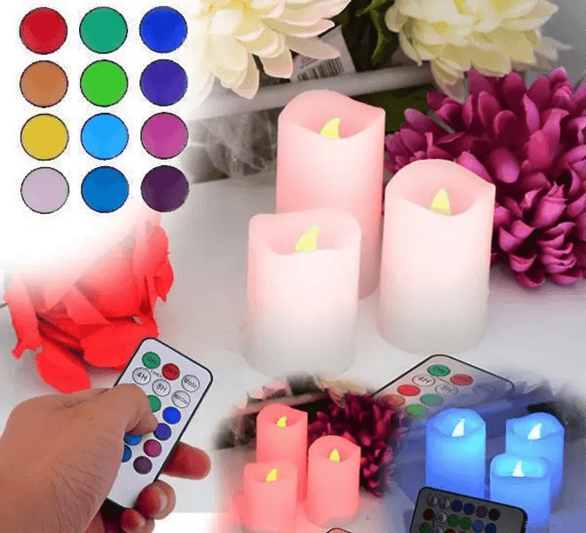 Светодиодные свечи с пультом управления Luma Candles Люма Кендлес (electronic candle)