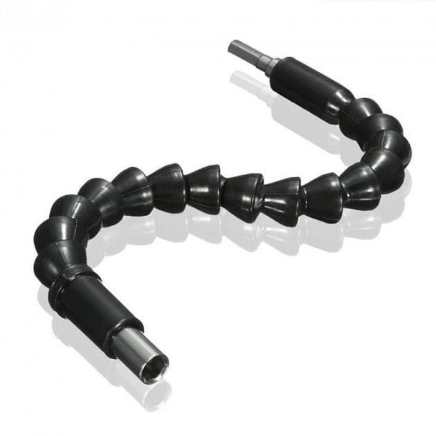 Удлинитель гибкий для отвертки и дрели Snake Bit 30см черный