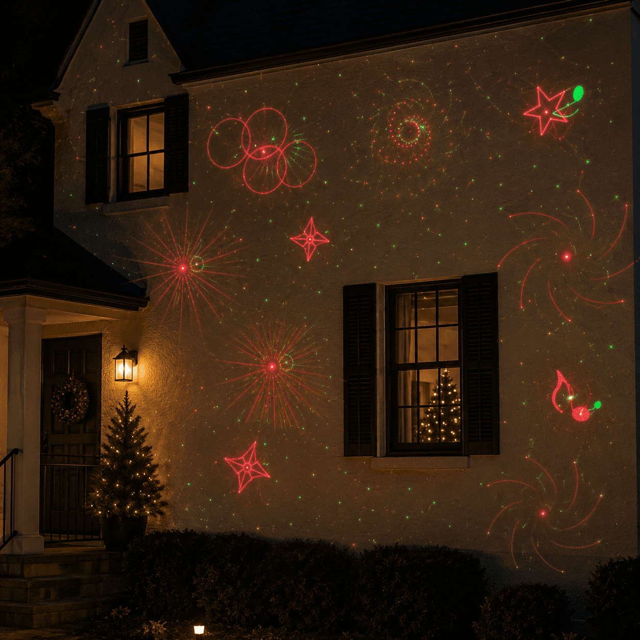 Вуличний новорічний лазерний проектор Star Shower Motion Laser Light