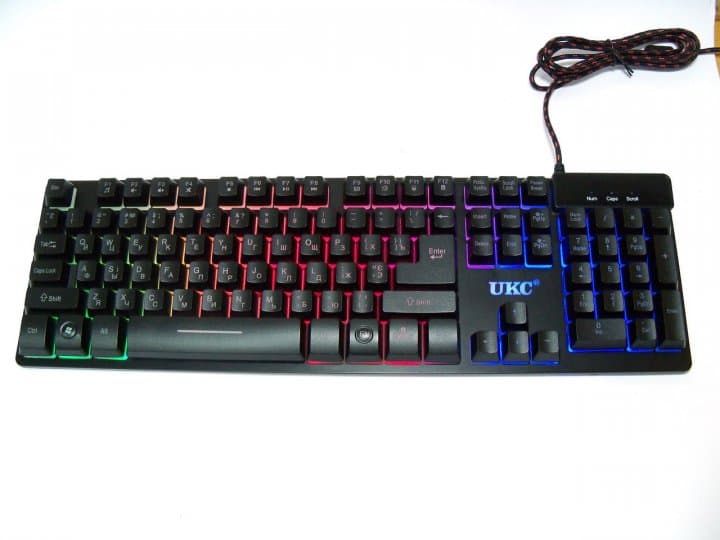 USB компьютерная клавиатура ZYG 800 с подсветкой