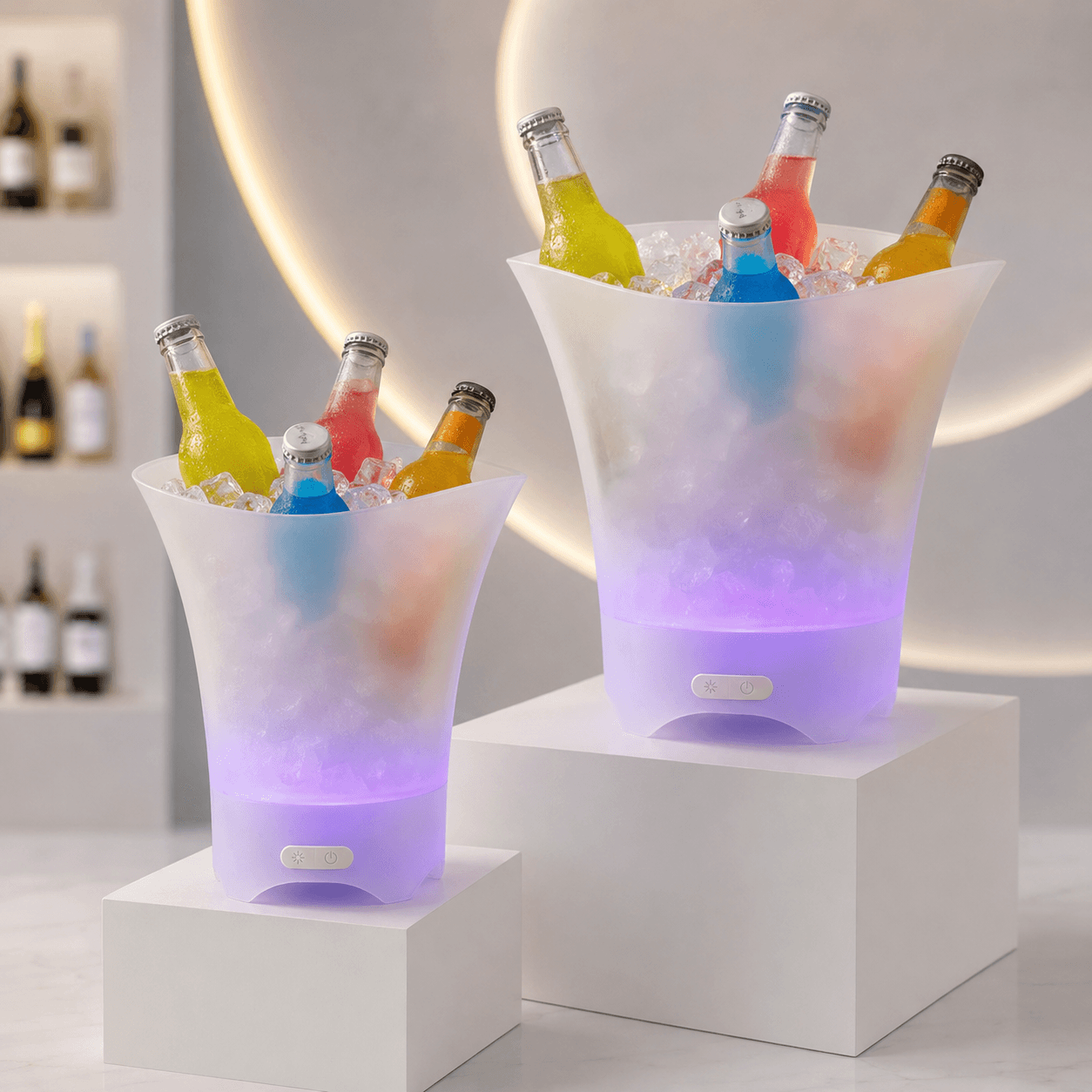 Светящееся ведро для льда / Ведро с Bluetooth и подсветкой / Bucket Light