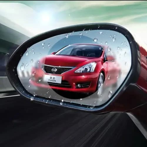 Anti-fog film 95*95 mm, Anti-Rain for Car Mirrors / Colorless Protective Film against Water, Glare and Dirt