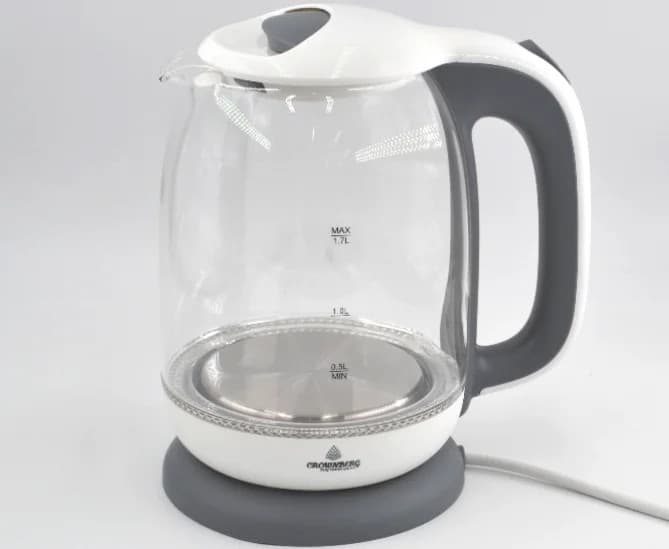 Electric Disc Glass Kettle Crownberg CB 9121 1800 W with Backlight