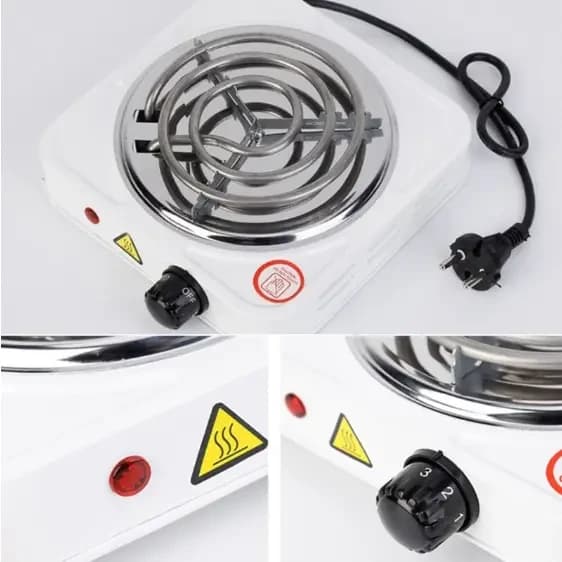 Tabletop Spiral Single-Burner Electric Stove JX-1010B 1000w