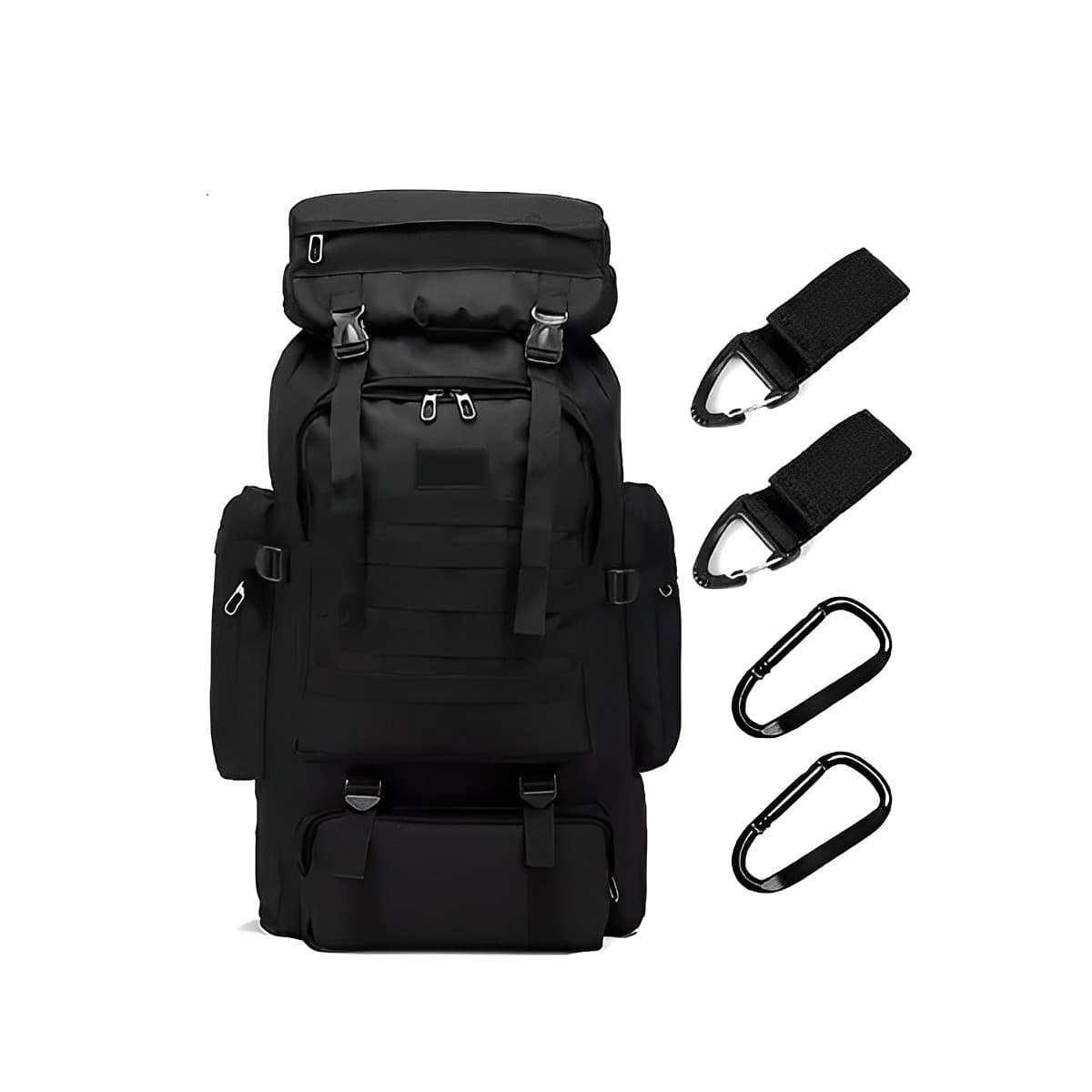 Tactical Army Backpack 80 L, 70x33x15 cm Black