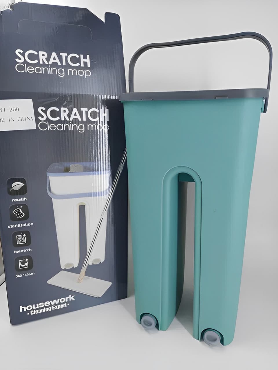 Mop with Bucket and Wringer | Spin Mop with Wringer and Bucket YT-200